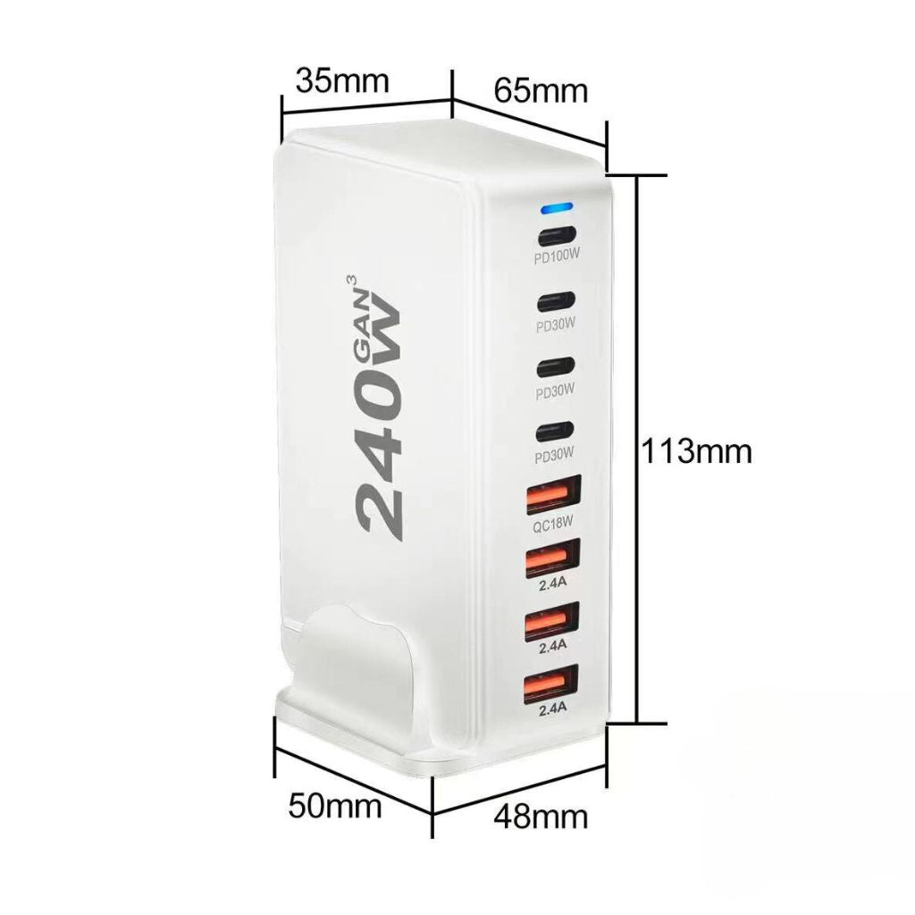 240W GaN 8-Port Charger