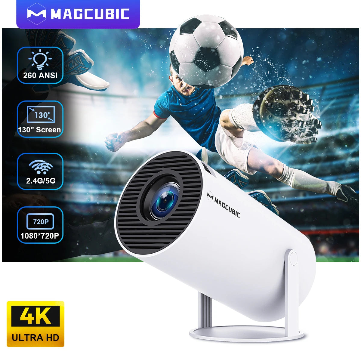 VisionBeam 4K WiFi6 Smart Projector