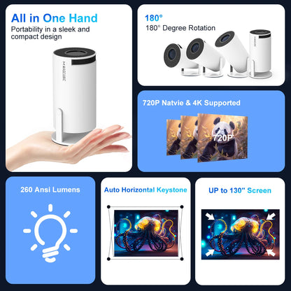 VisionBeam 4K WiFi6 Smart Projector