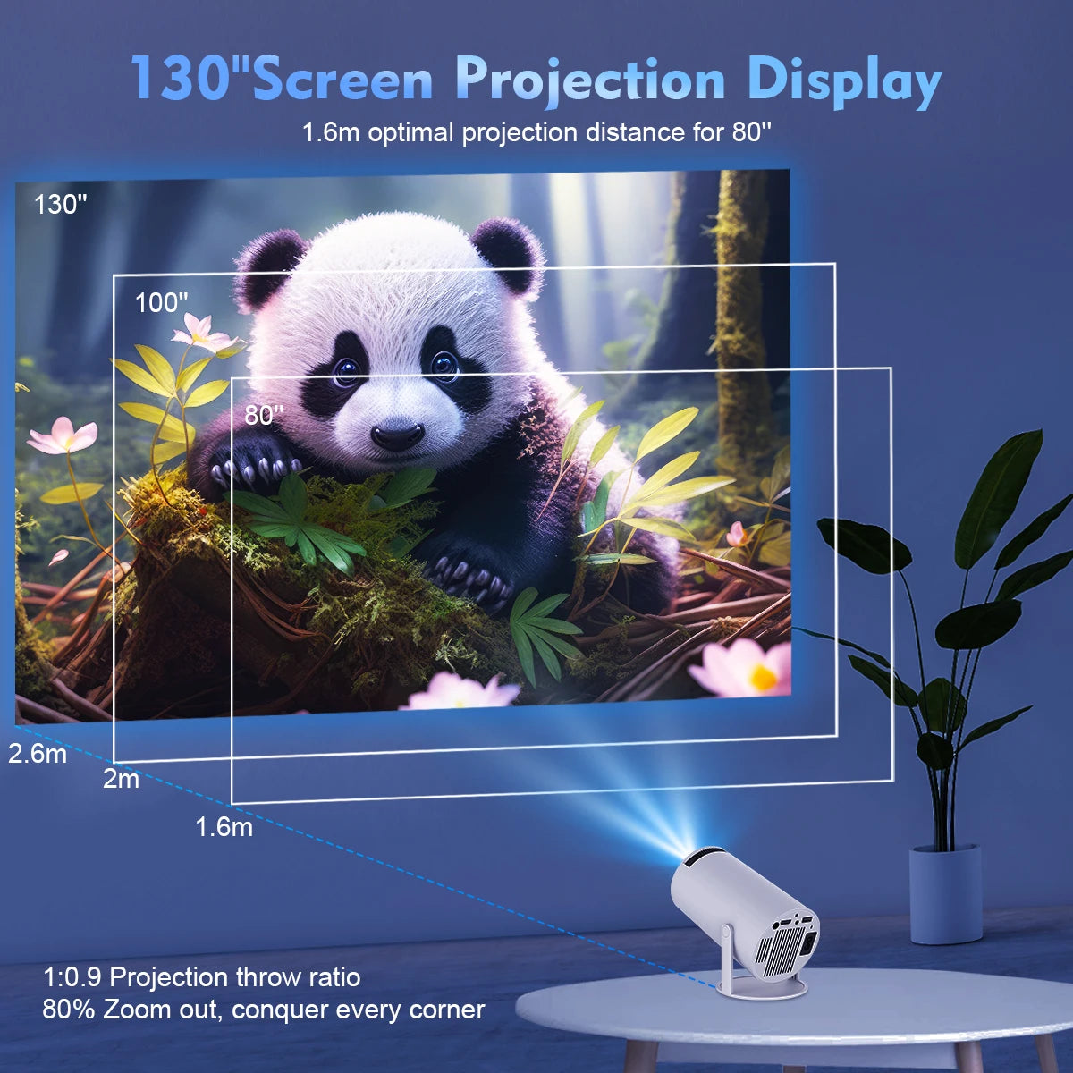 VisionBeam 4K WiFi6 Smart Projector