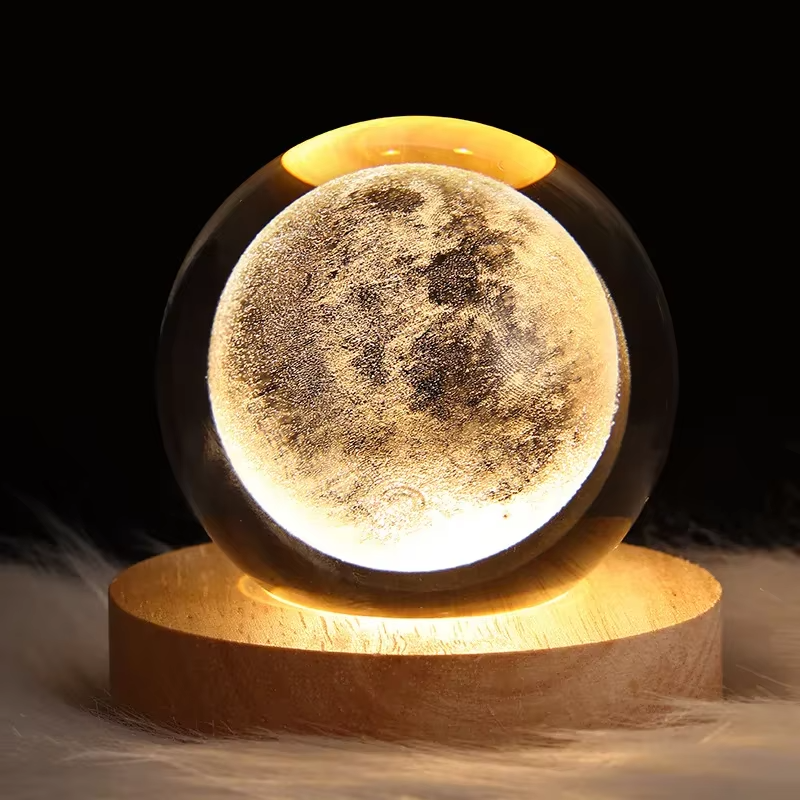 Lunar Glow Crystal Sphere